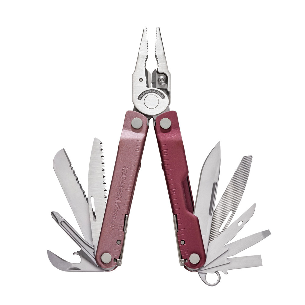 LEATHERMAN Rebar Heathered Cranbeny Fonksiyonlu Çakı