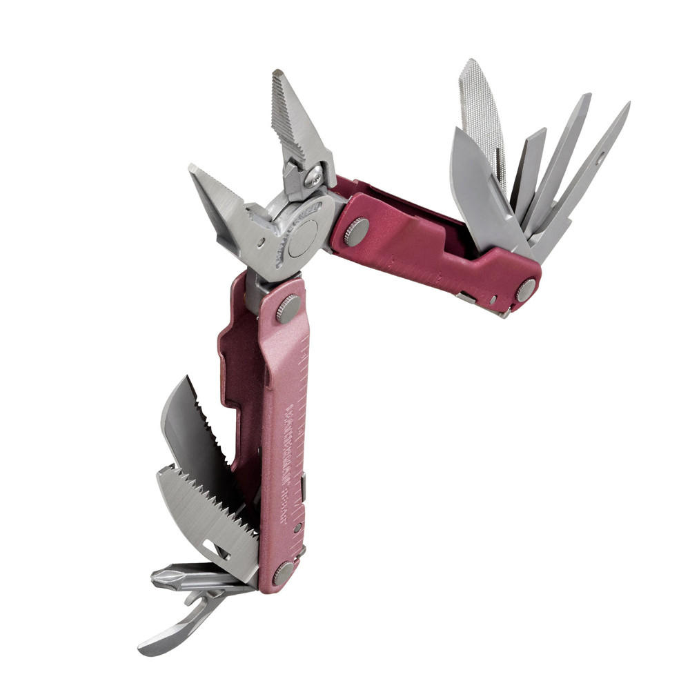 LEATHERMAN Rebar Heathered Cranbeny Fonksiyonlu Çakı