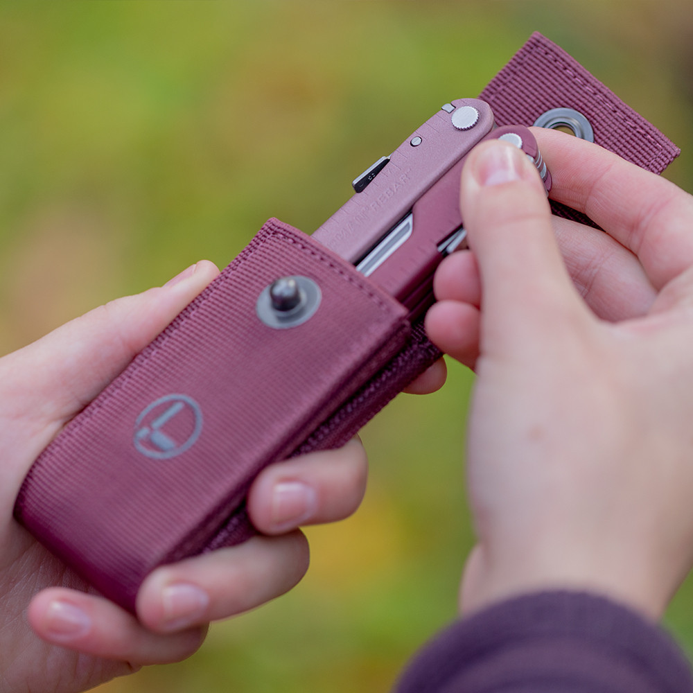 LEATHERMAN Rebar Heathered Cranbeny Fonksiyonlu Çakı