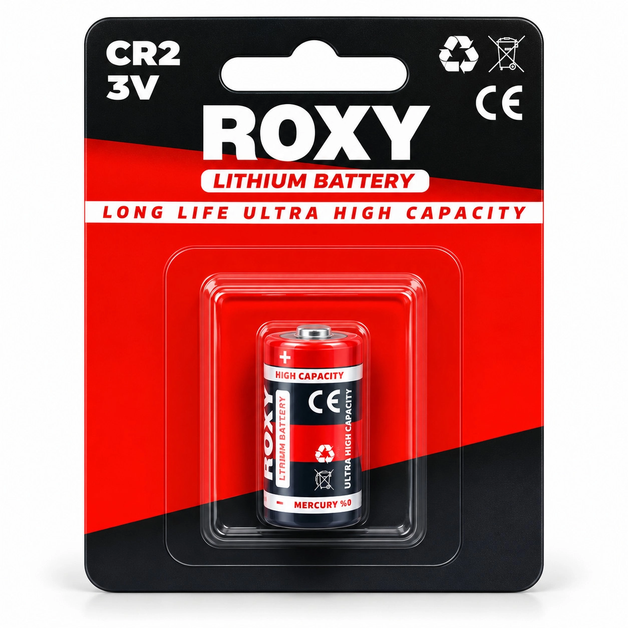 Roxy CR2 3V Lityum Pil Uzun Ömürlü Tekli Blister Ambalaj