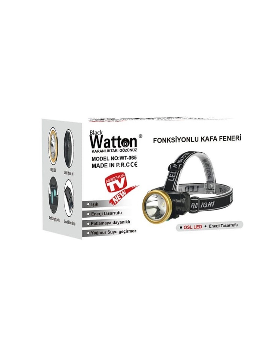 Watton WT-065 OSL Led Şarjlı Baret Lambası