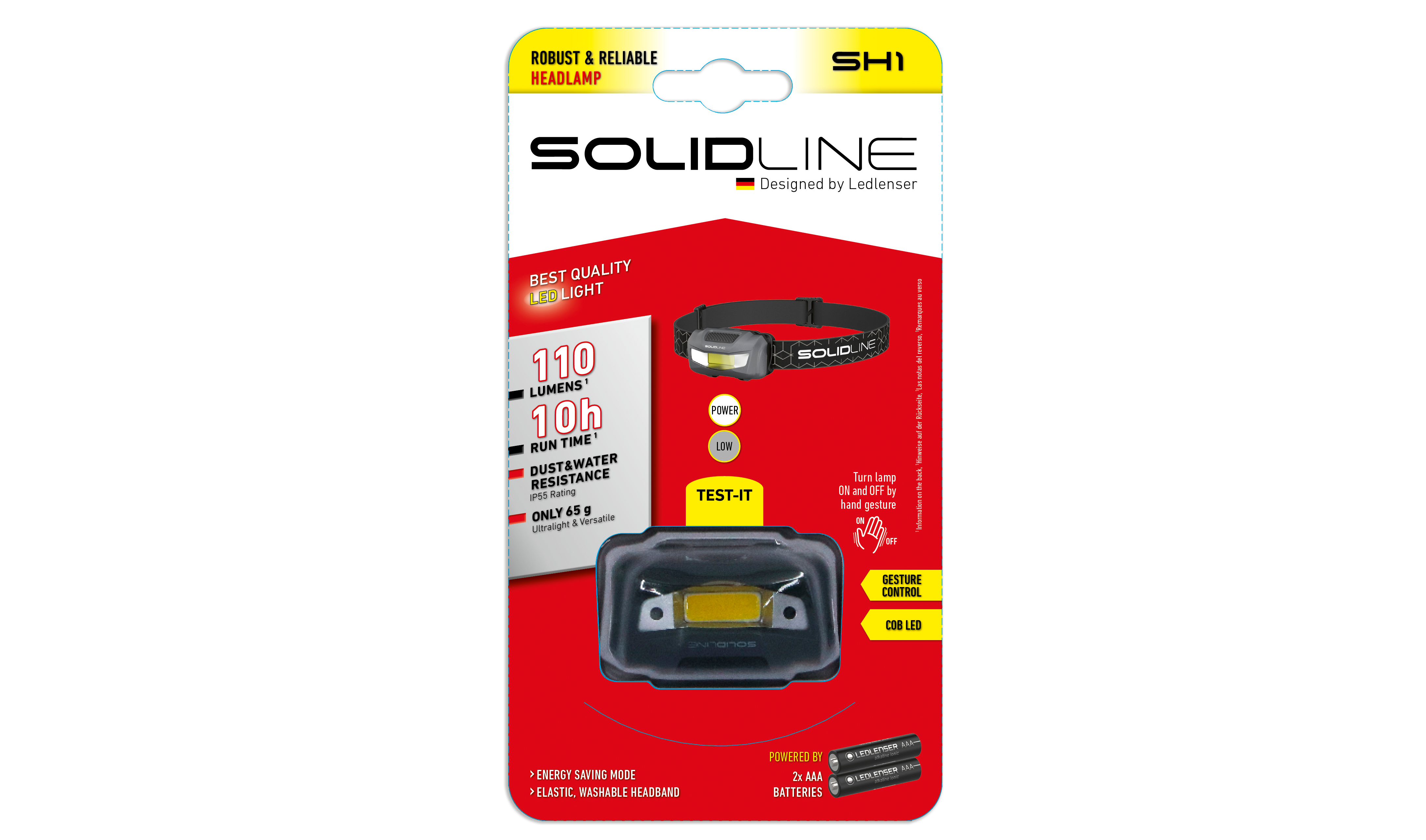 Solidline SH1 110 Lümen Pilli Kafa Feneri