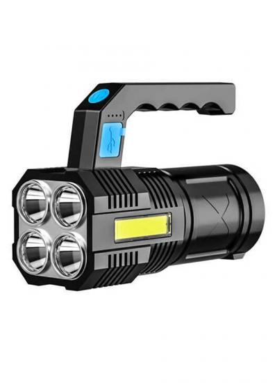 Panther PT-8844 USB Şarjlı COB LED Işıklı El Feneri