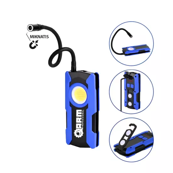 ARM ESEN380 Esnek Başlıklı 1500 Lümen Şarjlı Çalışma Lambası