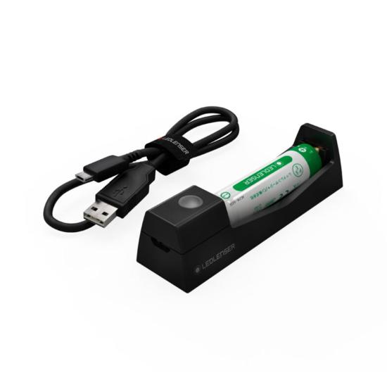 Ledlenser 14500 Li-Ion 750 mAh & External Charger Şarjlı Pil