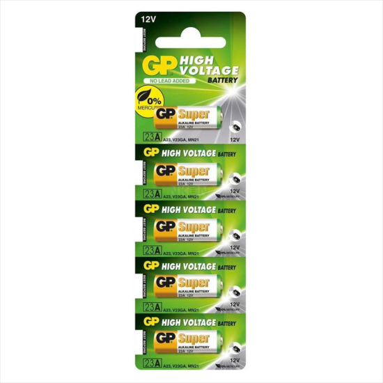 GP 23A 12V Alkalin Pil 5'li Paket