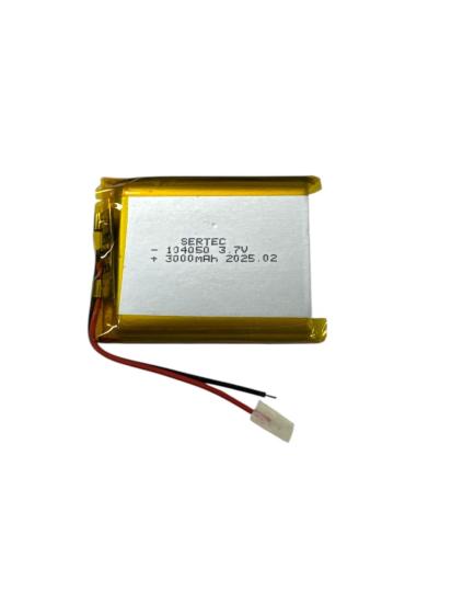 Sertec 104050 3.7V 3000mAh Li-Polymer Pil (Devreli/1.5A)