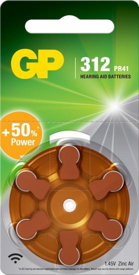 GP ZA312 PR41 1.4V Cihaz Pili 6’lı