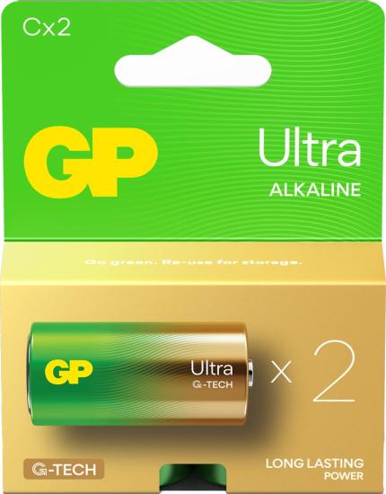 GP Batteries G-TECH Ultra Alkalin Orta LR14 – C Boy 1.5V Pil 2’li Kart