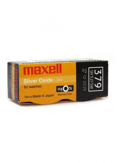 Maxell 379 SR521SW Alkalin Hafıza Saat Pili 10 Adet