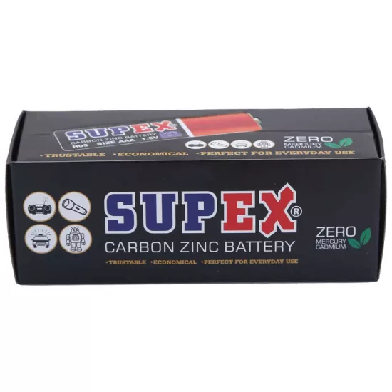 Supex R03 1.5 Volt Çinko Karbon AAA İnce Kalem Pil 60’lı Kalem Pil