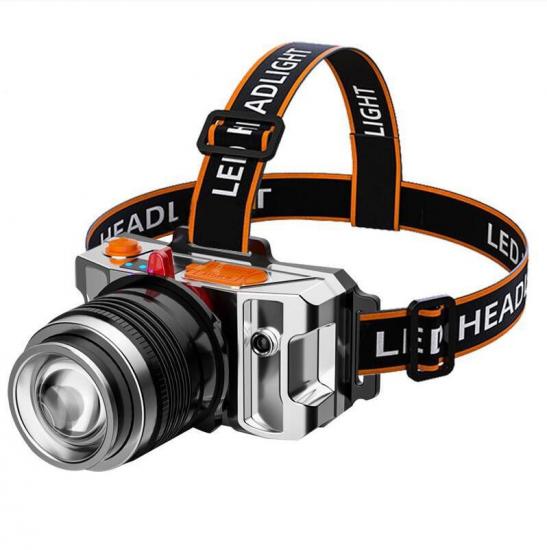 Pocketman PM009 Güçlü Süper Parlak Sensörlü T6 LED Uzun Menzilli Su Geçirmez 1200 Lümen USB Şarj Edilebilir Kafa Lambası