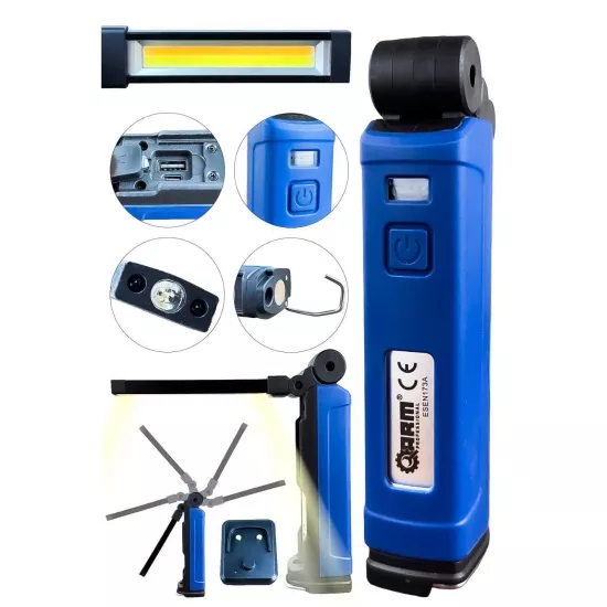 ARM ESEN173-A 1000 Lümen Şarjlı LED Lamba Mıknatıslı Powerbankli Çalışma Lambası