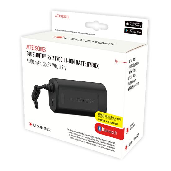 Ledlenser 21700x2 Bluetooth Batterybox Şarjlı Pil