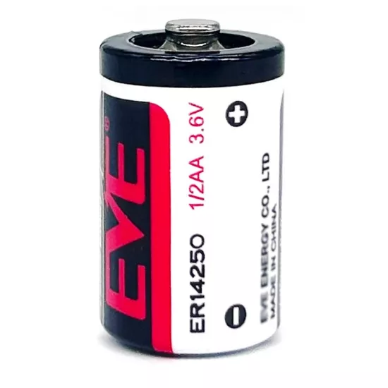 EVE ER14250 1/2AA Size 3.6V 1200 mAh Şarjsız Li-SOCl2 Lithium Pil