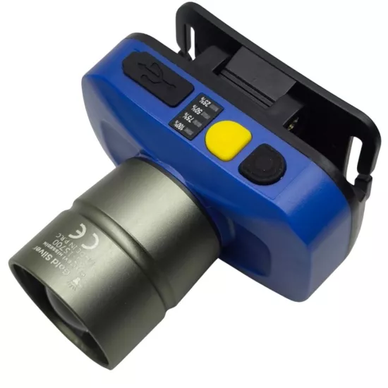 Gold Silver GS-15700 20W 2000 Lümen Sarı Beyaz Işık Zoomlu Şarj Edilebilir Kafa Feneri