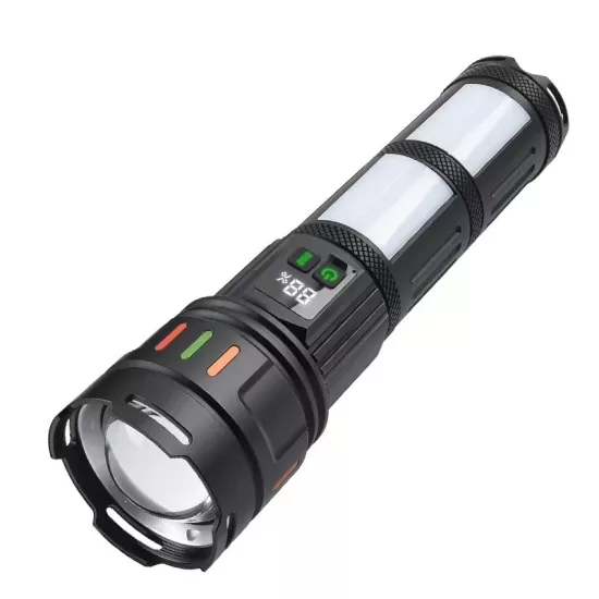 Gold Silver GS-15850 110Watt Lümen Ateş Yakabilen Büyük Şarjlı Pilli Profesyonel Şarjlı El Feneri
