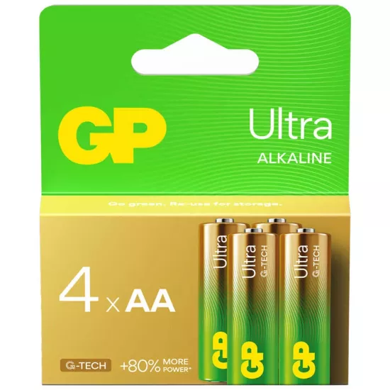 GP Ultra Alkalin AA Kalem Pil 4lü