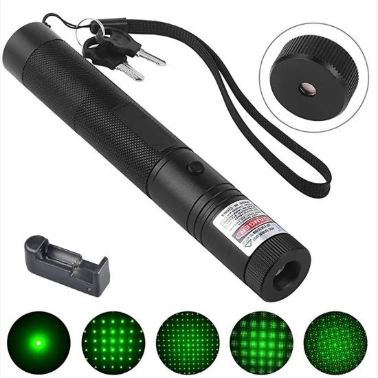 İtalyano KA-846 100MW Desen Başlıklı Şarjlı Yeşil Lazer Pointer