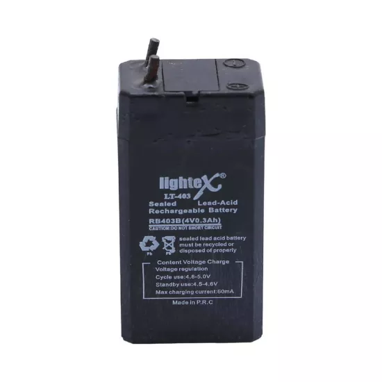 Lightex LT-403 4V 0.3Ah Işıldak Fener Aküsü