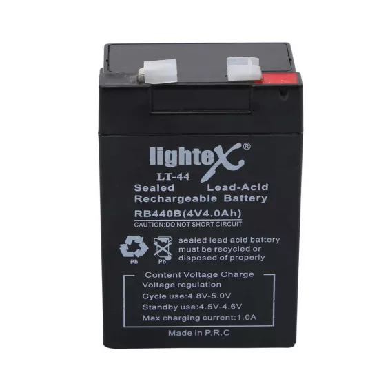 Lightex LT-44 4V 4.0Ah Işıldak Fener Aküsü