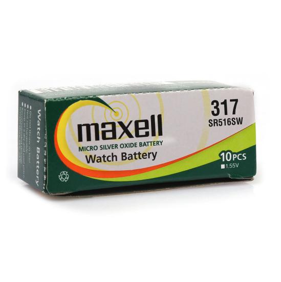 Maxell 317 SR516SW 1.55V Alkalin Saat Pili 10 Adet