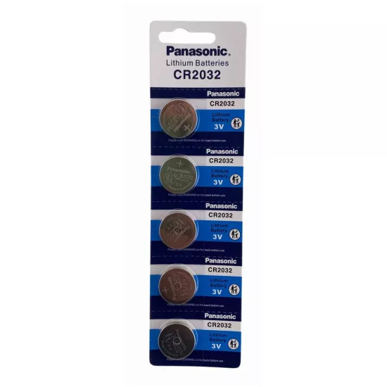 Panasonic CR2032 3V Lityum Bios Baskül Terazi Pili 5’li Kartela 5 Adet