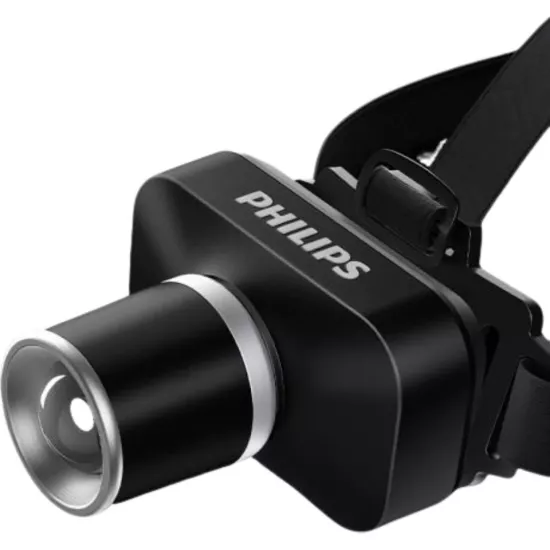 Philips SFL3347 Zooming Özellikli Max. 650 Lümen 15W LED Kafa Lambası Type-C Şarjlı IP44 Suya Dayanıklı Ayarlanabilir Kafa Feneri