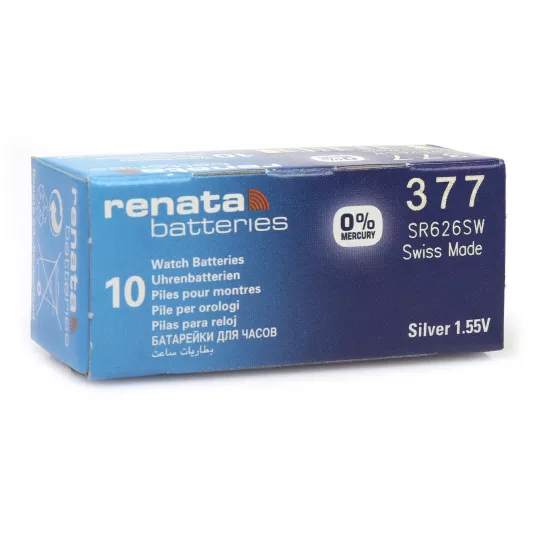 Renata 377 SR626SW 1.55V Alkalin Saat Pili 10 Adet