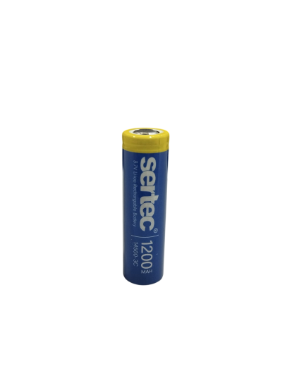 Sertec 3.7V Li-ion 14500 AA - 1200 mAh 3C Şarjlı Pil