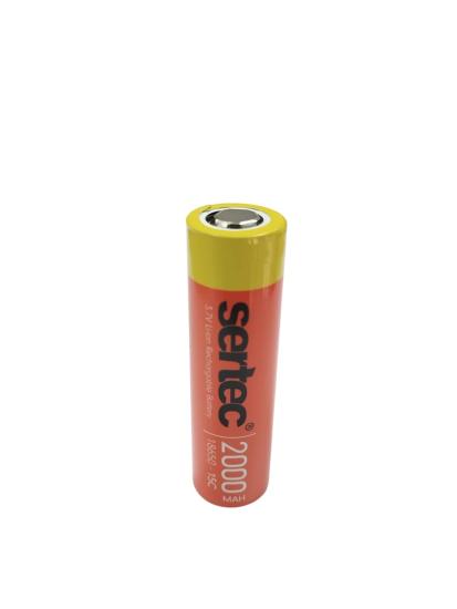 Sertec 18650 3.7V 2000 Mah 15C Li-Ion Şarjlı Pil