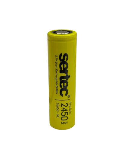 Sertec 18650 3.7V 2450 Mah 5C Li-Ion Şarjlı Pil