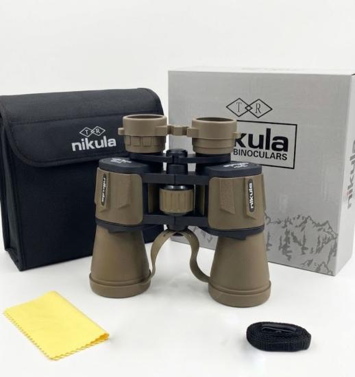 Nikula 20×50 – Geniş ön Mercekli – 1000m/56m El Dürbünü – Çöl Rengi
