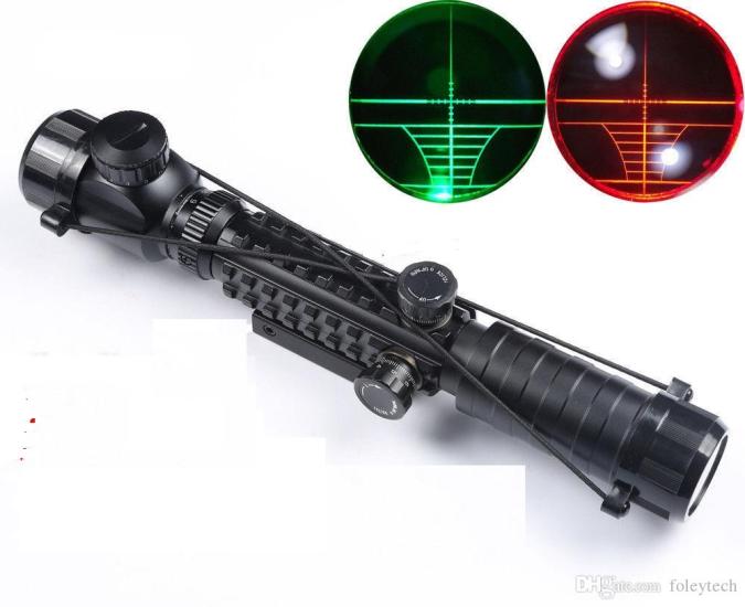 3-9x32 Eg  Spike  Zoomlu Av Tüfeği Dürbünü Tüfek çift Işık Kaynaklı