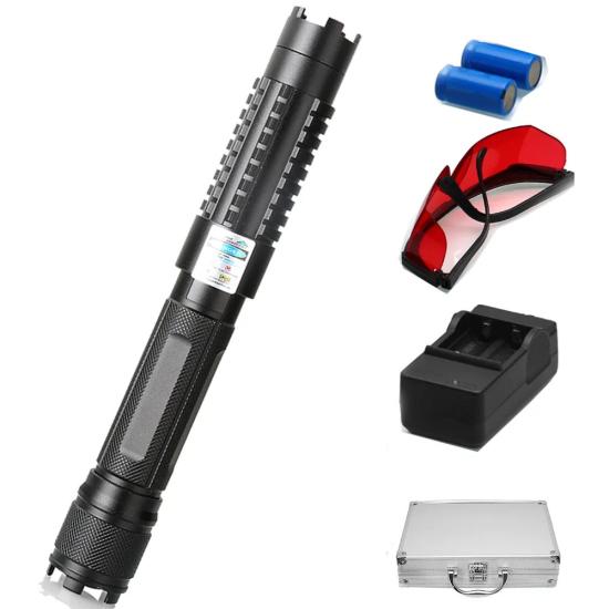 Uzun Mesafeli 450nm Yakıcı Mavi Şarjlı Lazer Pointer