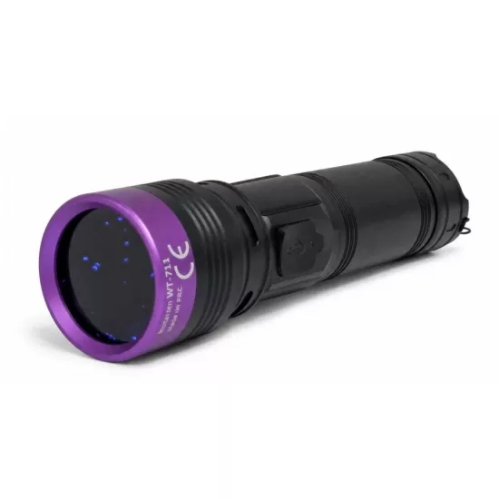 Watton WT-711 30 Watt 395NM UV Ultraviole Şarjlı Mor Işıklı El Fener