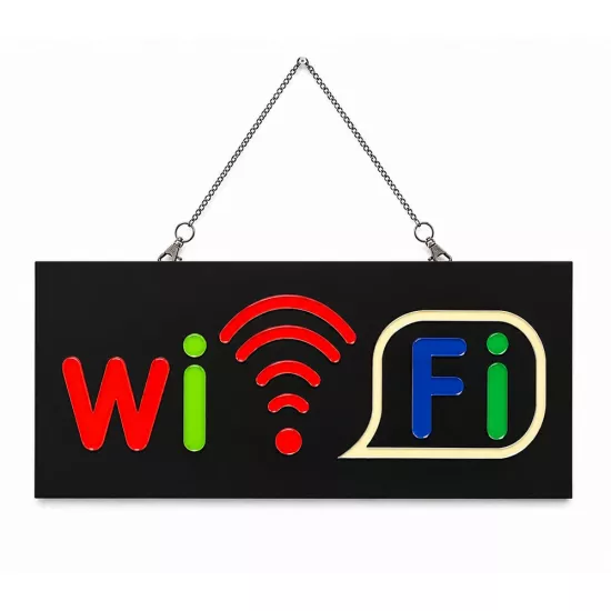 Işıklı Tak Çalıştır Hazır Tabela WiFi