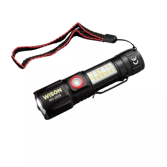 Wison WS-2828 1000 Lümen Mıknatıslı USB Şarjlı El Feneri