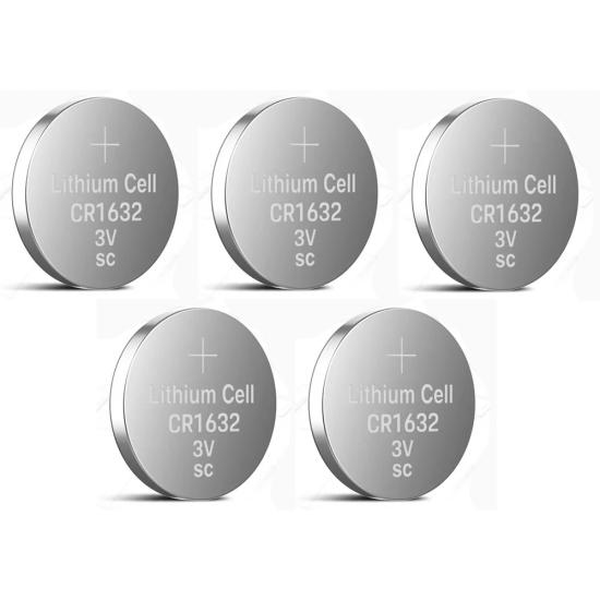 Yuma CR1632 Süper Lityum 3V 5’li Kart Düğme Pil