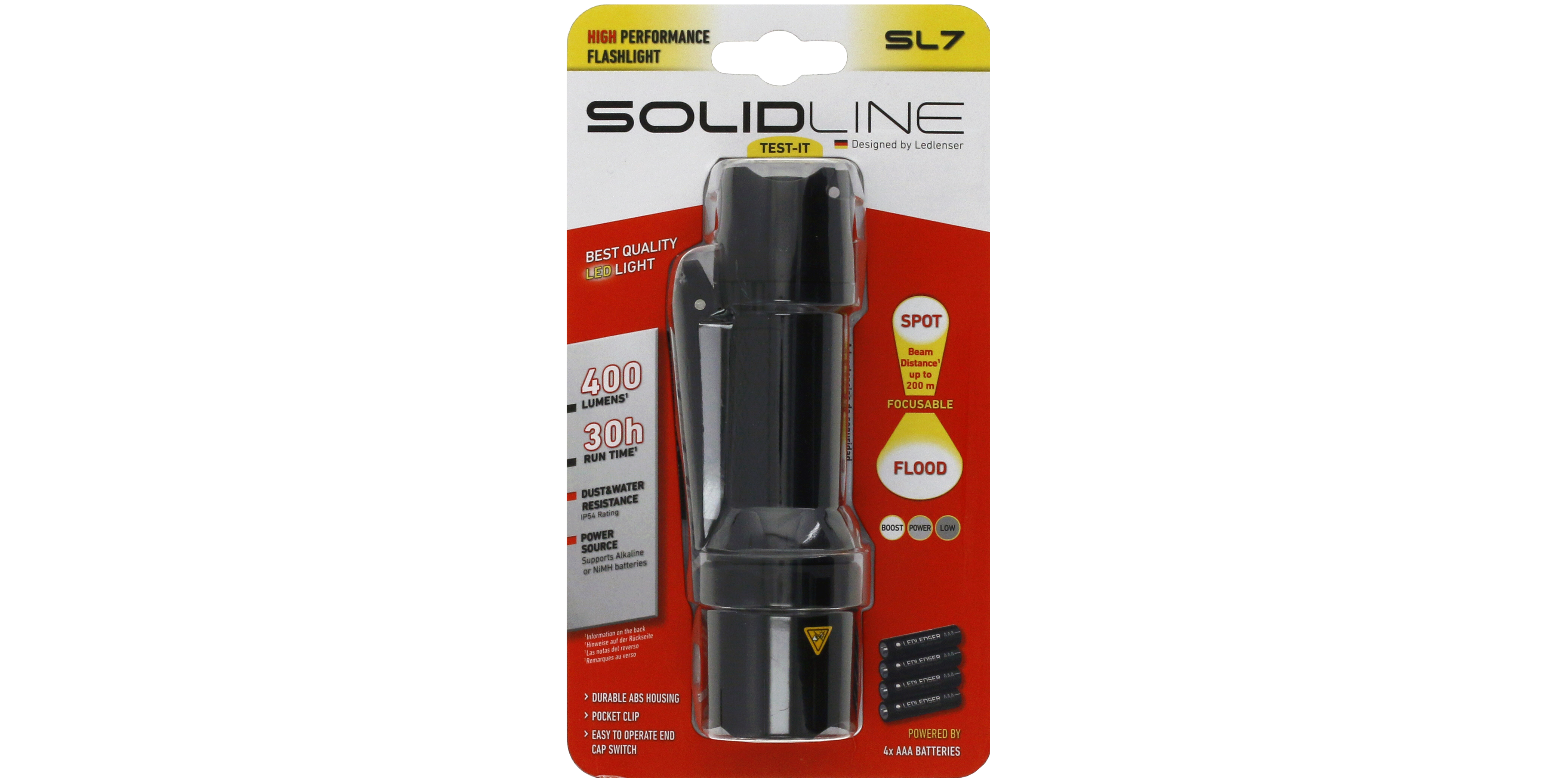 Solidline SL7 400 Lümen Pilli El Feneri