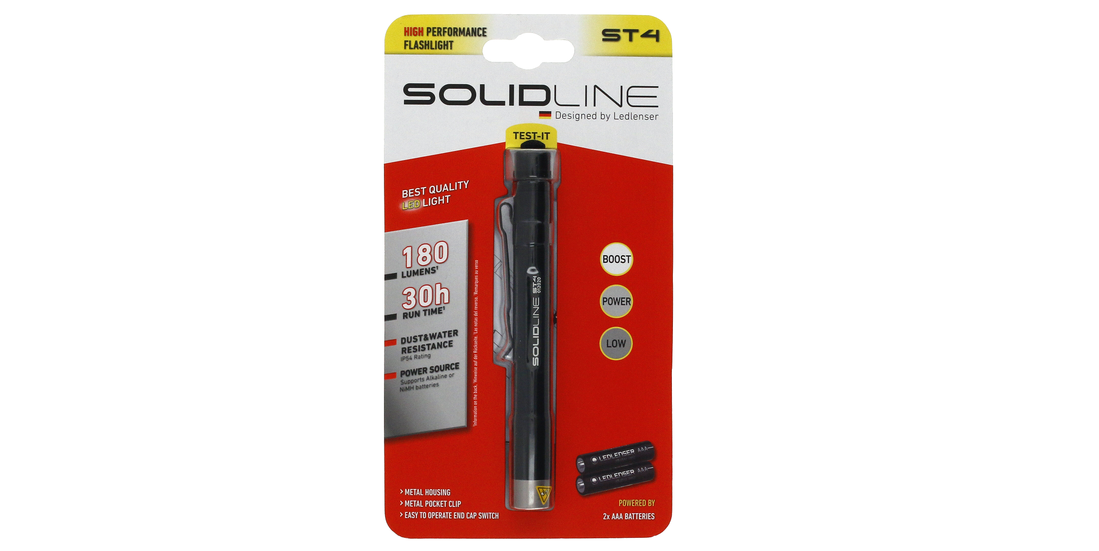 Solidline ST4 180 Lümen Pilli Kalem Fener