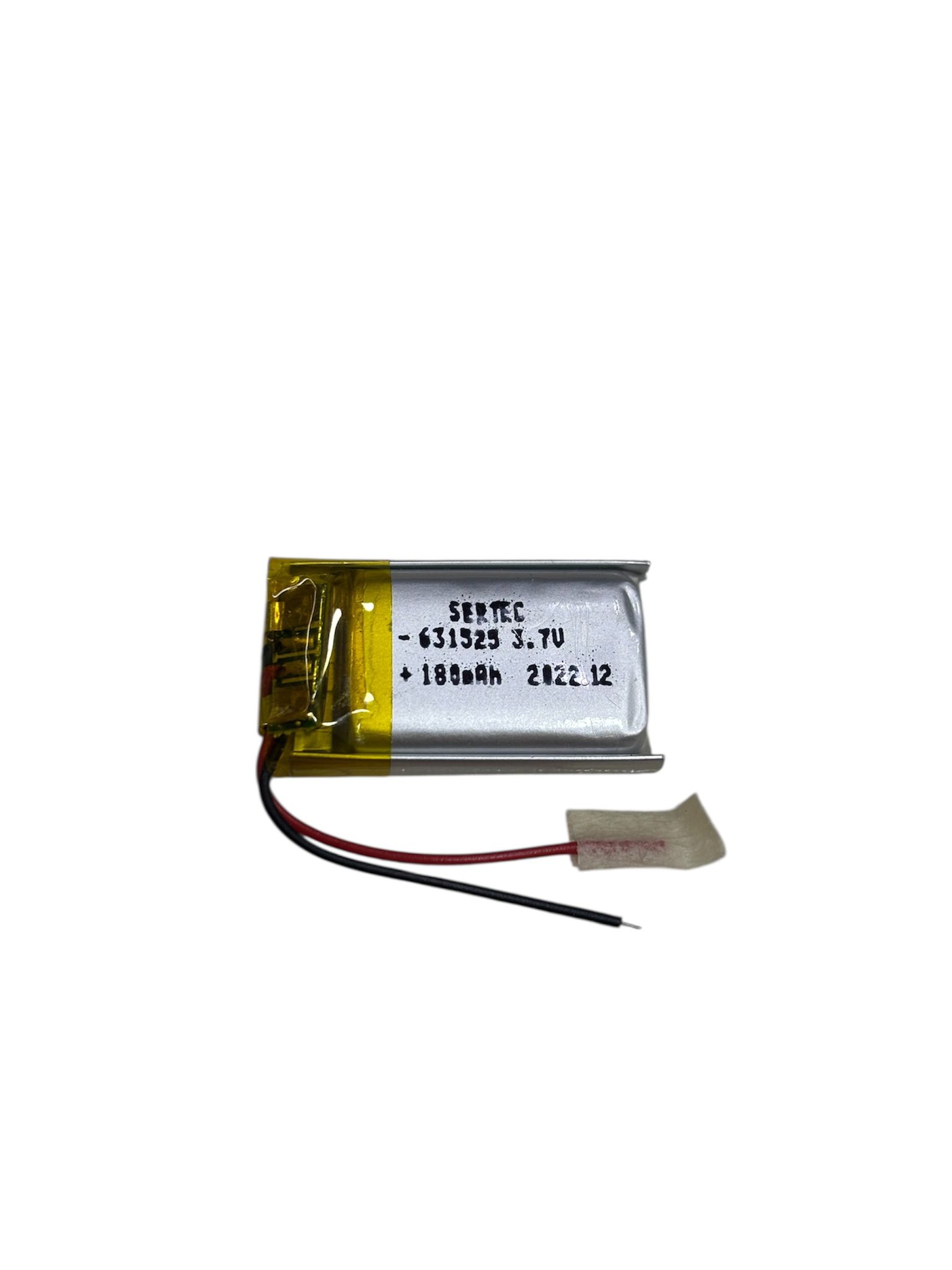 Sertec 631525 3.7V 180 mAh Li-Polymer Pil (Devreli/1.5A)