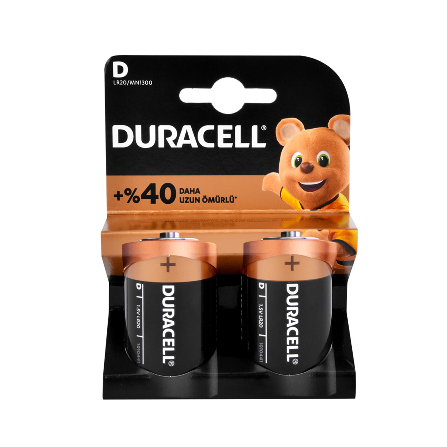 Duracell Alkalin Büyük Boy D Pil 2li
