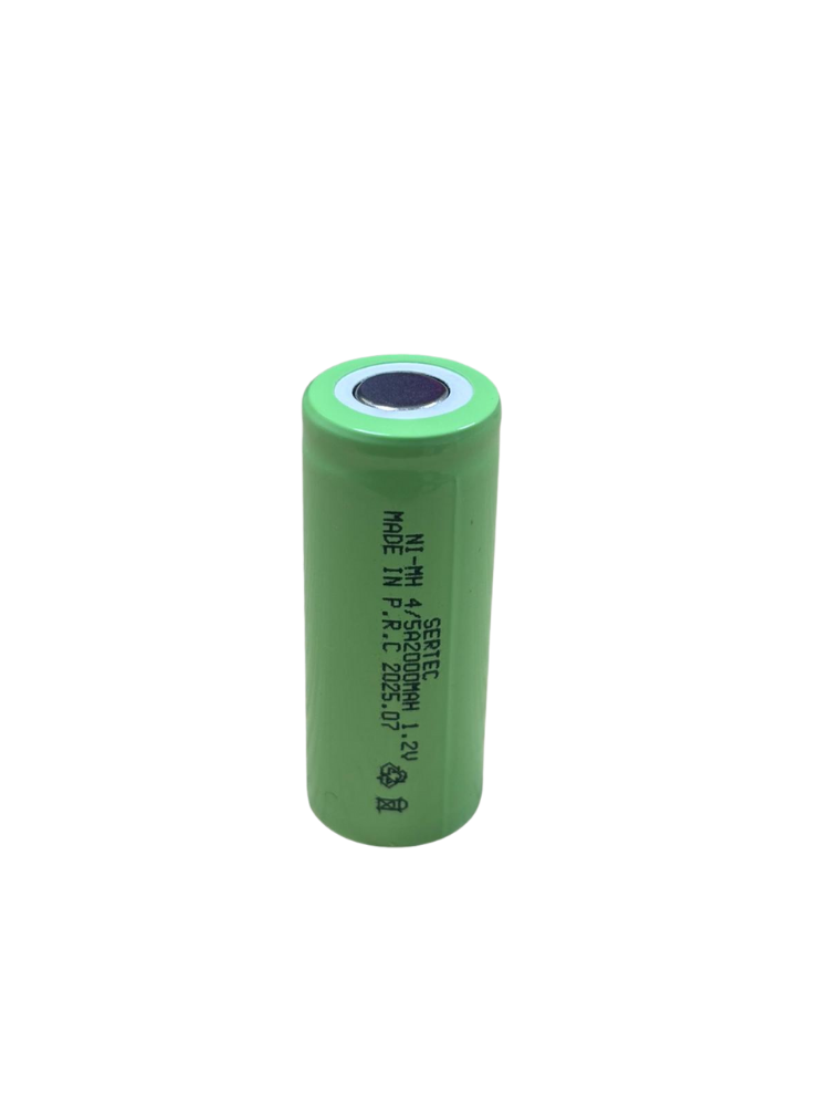 Sertec 1.2V 2000 Mah - 4/5A - Ni-MH Şarjlı Pil - (Başsız / Flat Head)