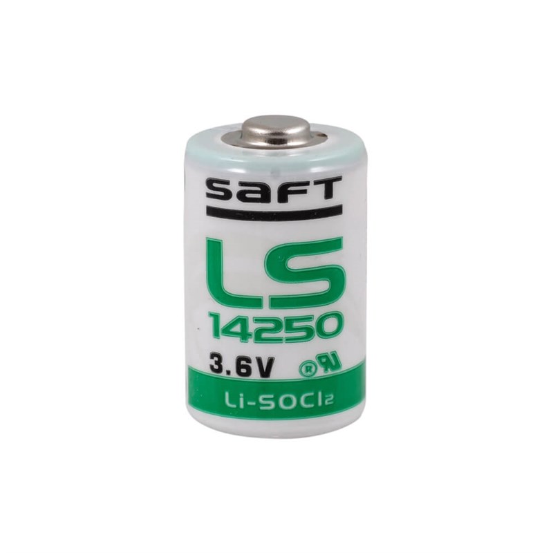 Saft LS 14250 3.6V 1/2 AA Size  Lithium Pil  (Li-SOCI2)