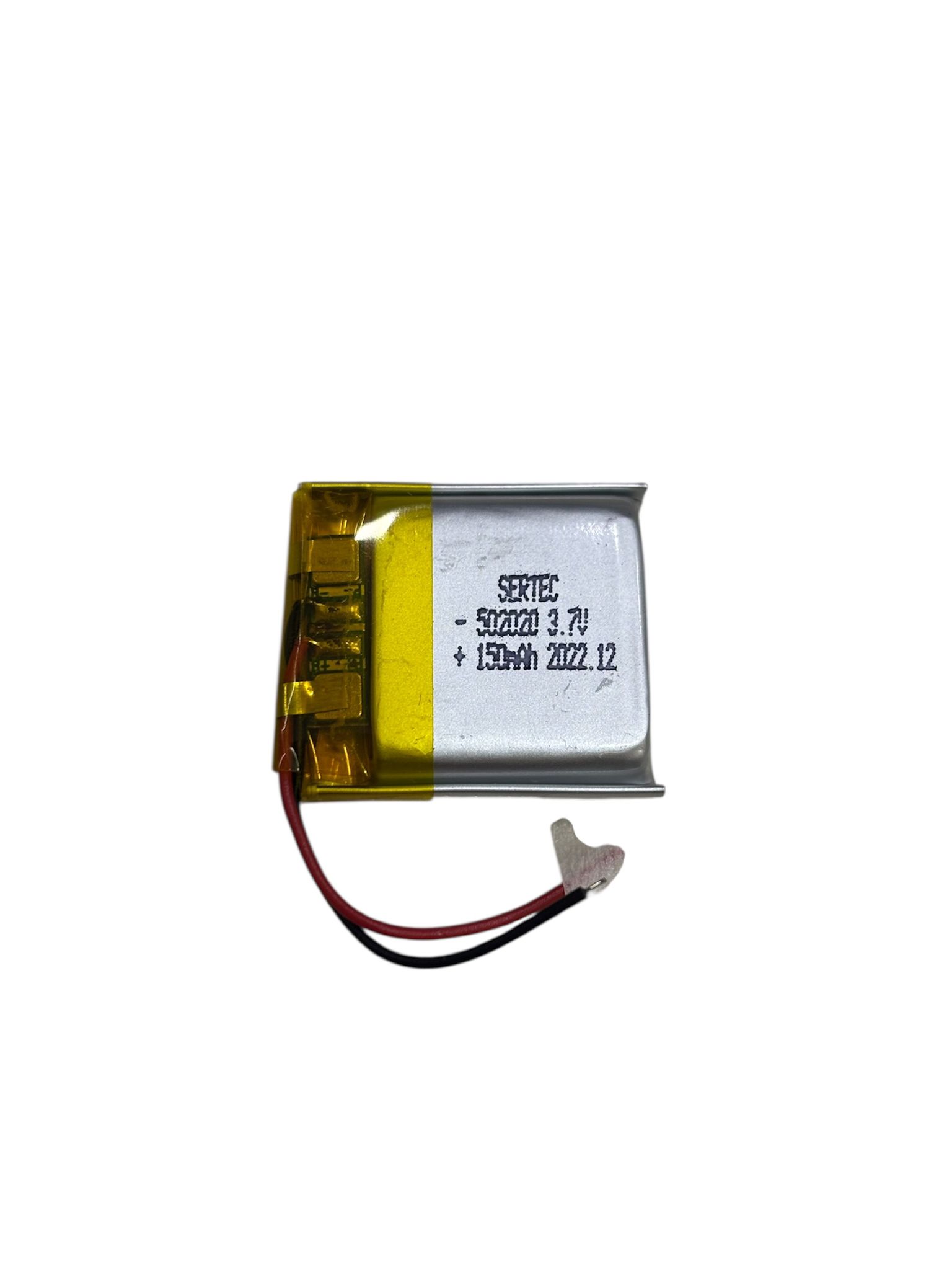 Sertec 502020 3.7V 150mAh Li-Polymer Pil (Devreli/1.5A)