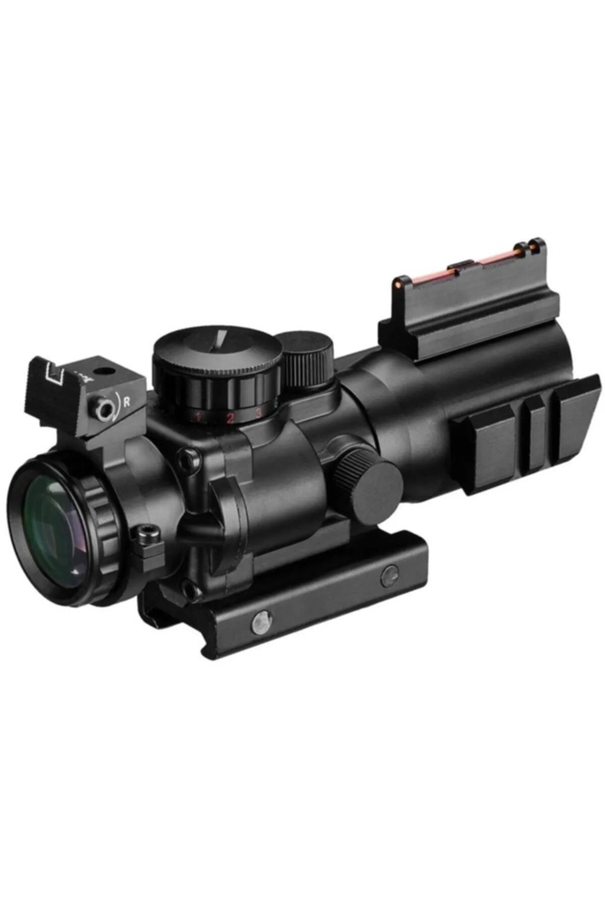 SPIKE 4X32 Kırmızı Işıklı Tüfek Dürbünü 4x32