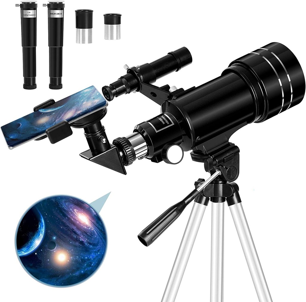Nikula-Güçlü Az 30070 HD Profesyonel Astronomik Teleskop