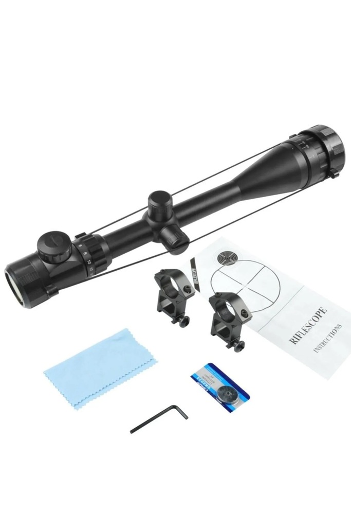 Spike 6-24x50 Aoe Tüfek Dürbünü çift Işık Kırmızı,yeşil Kaynaklı Zoomlu
