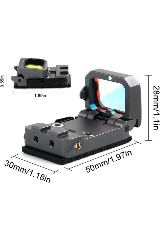 Vism Flipdot Reflex M2 Red Dot Sight - Katlanabilir Optik, Tabanca için 22mm Reflex Nişangâh